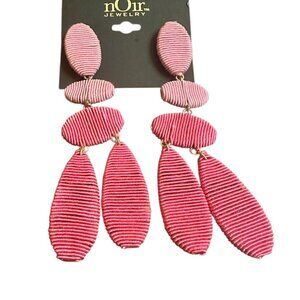 nOir Jewelry Thread-Wrapped Statement Earrings - NWT